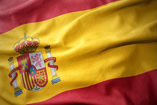 KliKil Bandera España Grande - Pack de 2 Banderas de España en poliéster náutico Super Resistente al Viento y la Lluvia 150x90 cm versión Premium 2021 para Balcon, Exterior y Jardin, Spanish Flag -