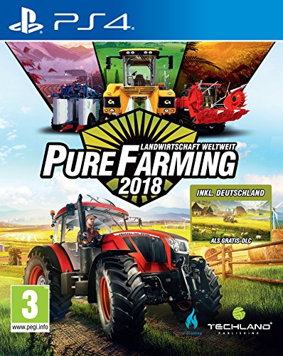 Koch Media Pure Farming 2018 Day One PlayStation 4 Alemán vídeo - Juego (PlayStation 4, Simulación, E (para todos))
