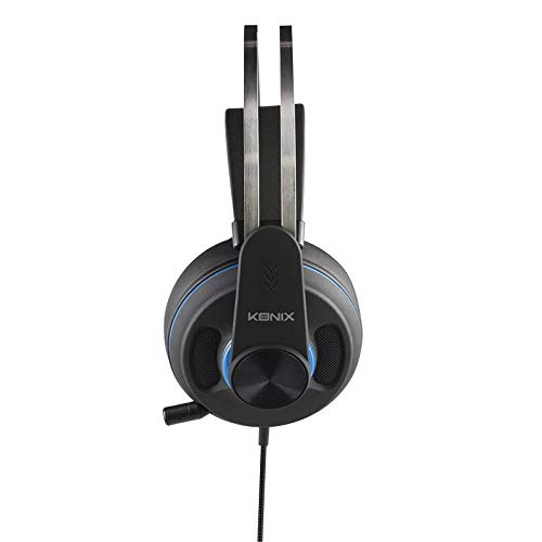 Konix ps-600 – Auricular Gaming Ps4 Compatible con PC, Xbox Audio y Anti Ruido – Auriculares Gamer PS4 Jack – Compresa y Banda Amorti para Confort Optimal – Auricular Micro telescópico