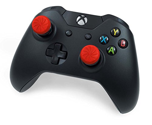 KontrolFreek FPS Freek Inferno para mando de XBOX One | Performance Thumbsticks | 2 de Gran Altura Cóncavos | Rojo