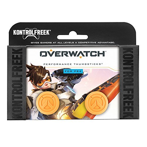 KontrolFreek Overwatch para PlayStation 4 (PS4) y PlayStation 5 (PS5) | Performance Thumbsticks | Amarillo.