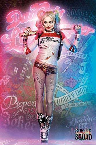 Kopoo Harley Quinn Suicidé Squad - Póster (11 x 17 cm, 28 x 43 cm)