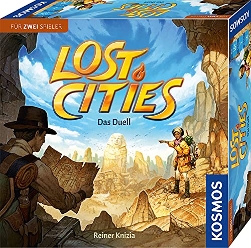 Kosmos 694135 Lost Cities - Das Duel Juego de Mesa emocionante, de Aventura, para 2 Personas a Partir de 10 años, Juego Familiar