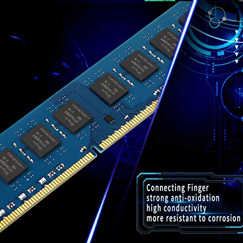 Kuesuny Kit de 16 GB (2 x 8 GB) DDR3 1600 MHz Udimm Ram PC3-12800 PC3-12800U 1.5V CL11 240 Pin 2RX8 Dual Rank Non-ECC sin búfer de escritorio Memoria RAM Módulo Actualización