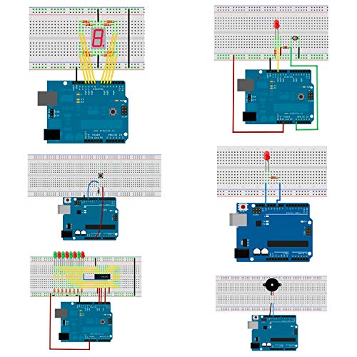 kuman Más Completo Avanzado Starter Kit para Arduino R3 con Guías Tutorial Detallada, para ArduinoIDE K4