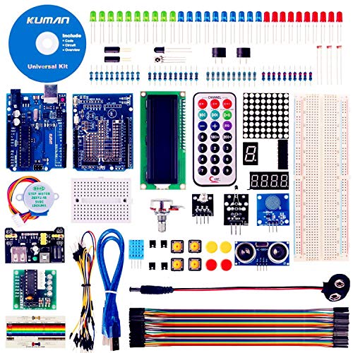 kuman Más Completo Avanzado Starter Kit para Arduino R3 con Guías Tutorial Detallada, para ArduinoIDE K4