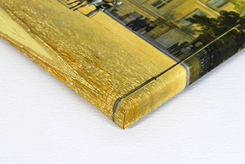 Kunst für Alle Cuadro en Lienzo: John Ward of Hull H M S Britannia and Other Shipping in Calm Waters - Impresión artística, Lienzo en Bastidor, 85x55 cm