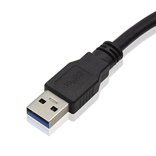 KUYiA Cable USB 3.0, 1m/ 3FT Hasta 5 Gbps Type A a Micro B Macho Cargador y Sincronización Datos Compatible con Toshiba, Western Digital Seagate Maxtor Disco Duro Externo Samsung Galaxy S5 Note 3