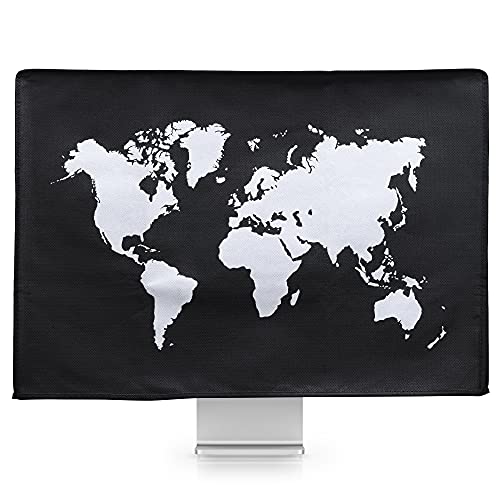 kwmobile Carcasa Compatible con Apple iMac 24" - Funda Anti Polvo para Pantalla - Protector Mapa del Mundo