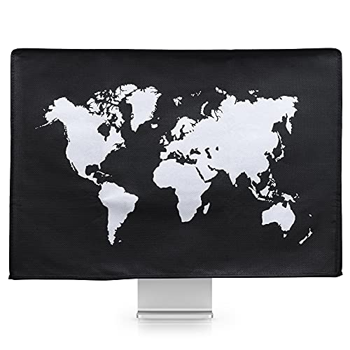 kwmobile Carcasa Compatible con Apple iMac 24" - Funda Anti Polvo para Pantalla - Protector Mapa del Mundo