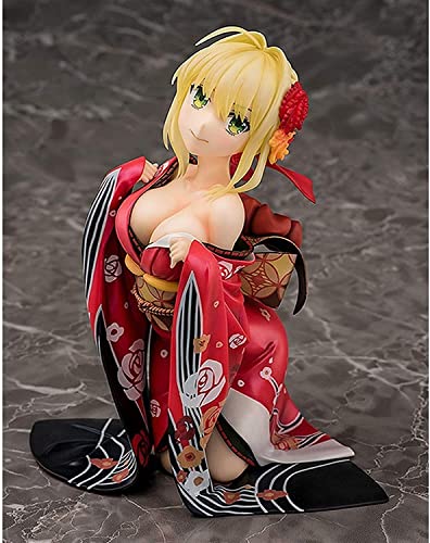 KYUPFLY Juguetes Modelo de la colección de Marionetas, Fate/Extella: The Umbral Star: Nero Claudius (versión Kimono) Figura de PVC - Alto 1 9cm (no versión Original)