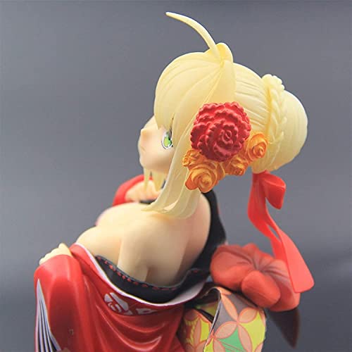 KYUPFLY Juguetes Modelo de la colección de Marionetas, Fate/Extella: The Umbral Star: Nero Claudius (versión Kimono) Figura de PVC - Alto 1 9cm (no versión Original)