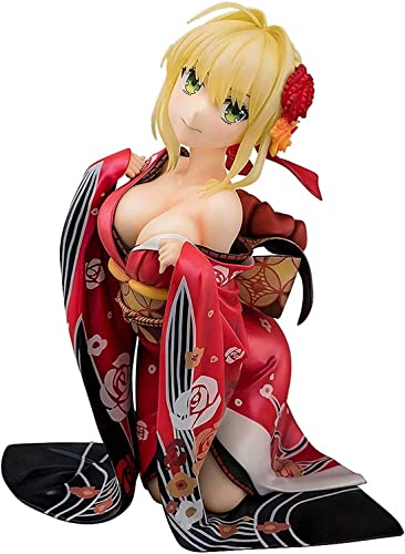KYUPFLY Juguetes Modelo de la colección de Marionetas, Fate/Extella: The Umbral Star: Nero Claudius (versión Kimono) Figura de PVC - Alto 1 9cm (no versión Original)