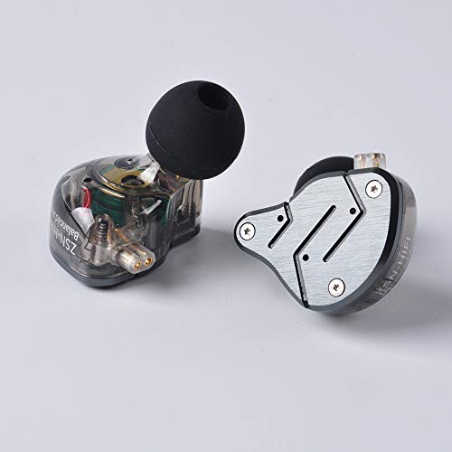 KZ ZSN Auriculares de Diadema híbridos 1DD 1BA Yinyoo con Armadura equilibrada + Auriculares dinámicos con Cable de 2 Pines