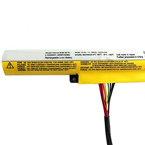 L12S4K01 L12L4K01 L12S4E21 L12M4E21 L12M4K01 4INR19/65-1 4INR19/66 Reemplazo de la batería del portátil para Lenovo Ideapad Z400 Z400A Z410 Z410 Z500 Z500A Series Z400 Z500 P500 Touch (14.4V 48Wh)