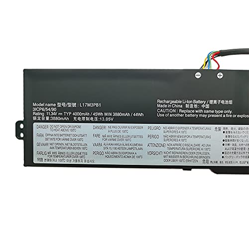 L17M3PB1 L17D3PB0 L17C3PB0 5B10R46704 11.34V 45Wh 4000mAh Laptop Batería Repuesto para Lenovo IdeaPad 330-15ICH-81FK0041GE 330-15ICH 330-15ICH-81FK00J1GE 330-15ICH-81FK0076MZ 330-15ICH-81FK00AEGE