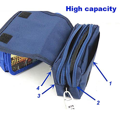 La Caja de lápiz PUBG Bolsa con Cremallera de Gran Capacidad de la Pluma Bolsas Oficina de la Escuela Estudiante de la Bolsa de Almacenamiento de Suministros (Color : E)