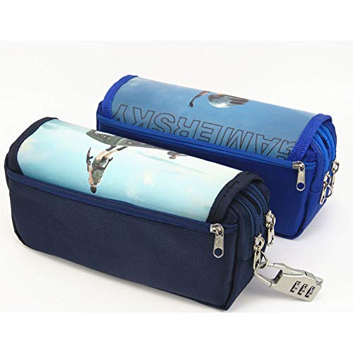 La Caja de lápiz PUBG Bolsa con Cremallera de Gran Capacidad de la Pluma Bolsas Oficina de la Escuela Estudiante de la Bolsa de Almacenamiento de Suministros (Color : E)