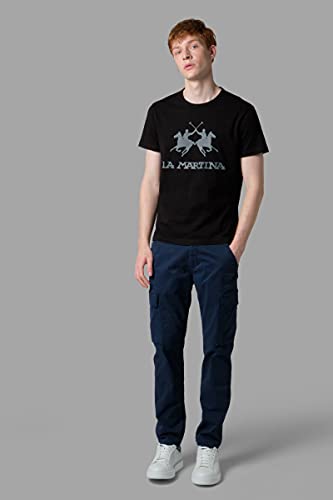 La Martina Ramon Camiseta, Negro (Black 09999), XXX-Large para Hombre