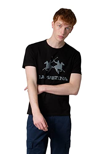 La Martina Ramon Camiseta, Negro (Black 09999), XXX-Large para Hombre