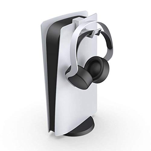 Lafitemore Soporte para auriculares Pulse 3D para consola PS5, adecuado para consola de juegos PS5, auriculares, estante de almacenamiento, soporte para consola PS5