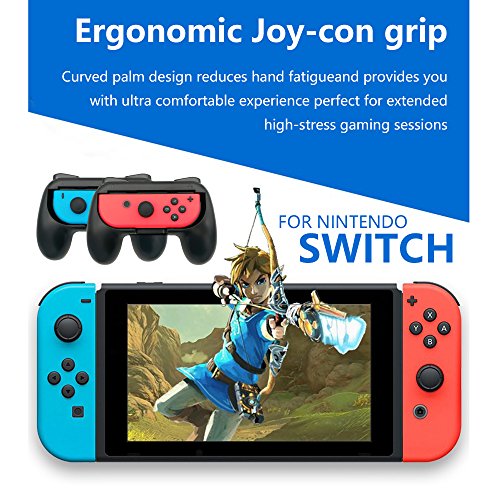 Lammcou JoyCon Mango, Interruptor Soporte ergonómico del Controlador Joycons Accesorio Cubierta Protectora Hand Grips Accessories