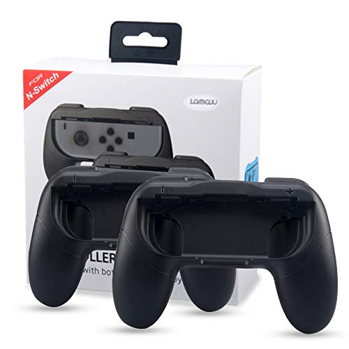 Lammcou JoyCon Mango, Interruptor Soporte ergonómico del Controlador Joycons Accesorio Cubierta Protectora Hand Grips Accessories