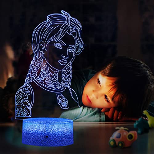 Lámpara de ilusión 3D Borderlands Regalos perfectos para niños y habitación decoración de habitación Darth Vader personajes