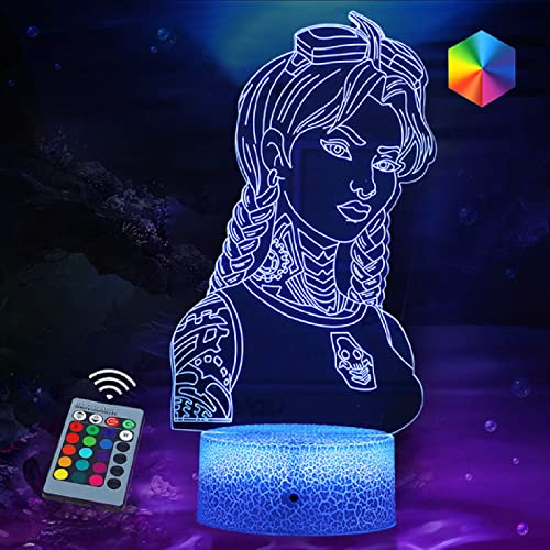 Lámpara de ilusión 3D Borderlands Regalos perfectos para niños y habitación decoración de habitación Darth Vader personajes