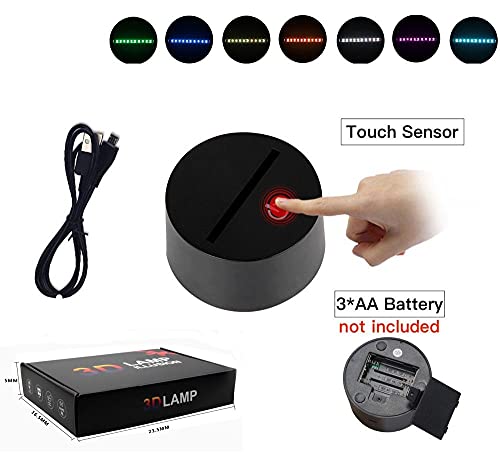 Lámpara de noche 3D de anime Zero Two 02 para niños, decoración de dormitorio DARLING In The FRANXX 3D LED, luz nocturna, Navidad, cumpleaños, regalo, manga, lámpara de mesa, 7 colores tocando