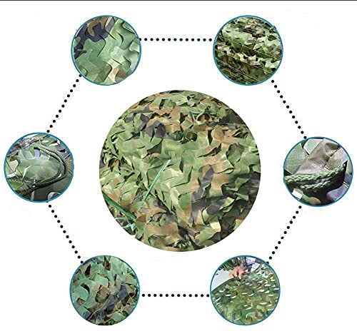 Lanrui Ropa Militar Summer Jungle Camo Net Outdoor, Sun Shelter Game Game Party Ocultar Posición Decoración Net, Military Camping Disparo de Caza Deporte, Persianas duraderas sin Usar Red Camuflaje