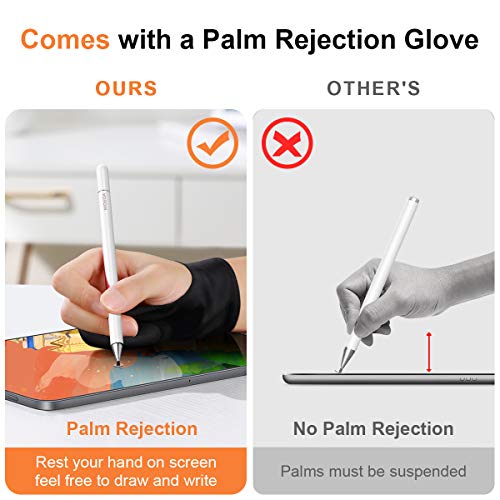Lápiz Stylus Capacitivo Universal con Dibujo Guante, WOEOA Stylus Pen, Bolígrafos Digitales para Pantalla Táctil Ipads, iPad Mini, Samsung,Teléfonos móviles,Smartphones y Tabletas