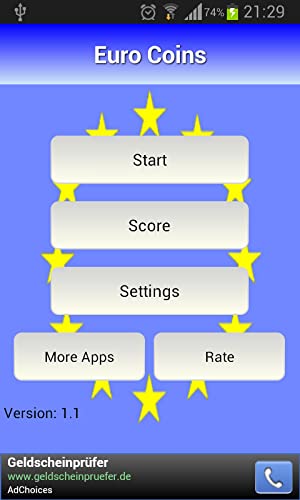 Las monedas en euros