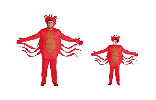 LBA Disfraz de Langosta o Cangrejo. Varias tallas de niño y talla única de adulto. (Talla Única Adulto)
