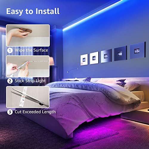LE Tiras LED 5M, Luces LED Habitación 5m con Control Remoto y Adaptador Corriente, Tira LED RGB 150 5050 Cinta LED, Multicolor y Regulable, Strip Tiras Para Decoración de TV, Techo, Dormitorio, Bares