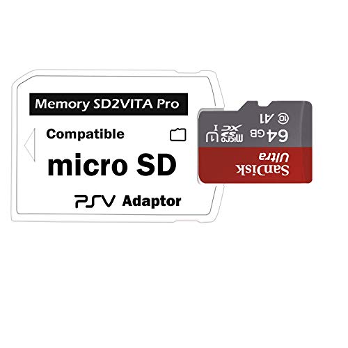 LEAGY Adaptador De Tarjeta De Memoria SD2Vita 5.0 De última Versión, Adaptador PS Vita PSVSD Micro SD Para PSV 1000/2000 PSTV FW 3.60 Sistema HENkaku Enso