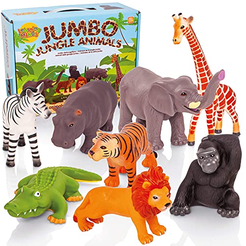 Learning Minds Conjunto de 8 Figuras Jumbo Jungle Animal - 18 Meses +