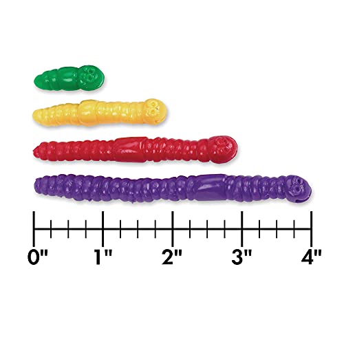 Learning Resources- Gusanos par medir Measuring Worms (Juego de 72), Color (LER0176)