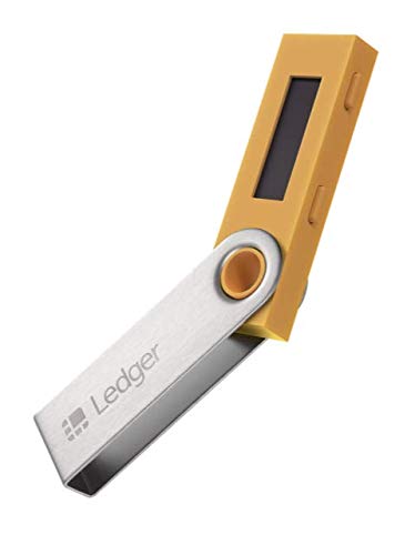 Ledger Nano S - El Mejor Monedero para criptomonedas - Asegura y administra Tus Bitcoin, Ethereum, ERC20 y Muchas Otras criptomonedas - Amarillo azafrán