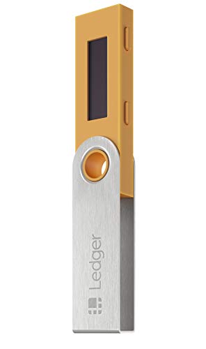 Ledger Nano S - El Mejor Monedero para criptomonedas - Asegura y administra Tus Bitcoin, Ethereum, ERC20 y Muchas Otras criptomonedas - Amarillo azafrán