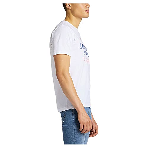 Lee Póster de té Camiseta, Blanco, S para Hombre