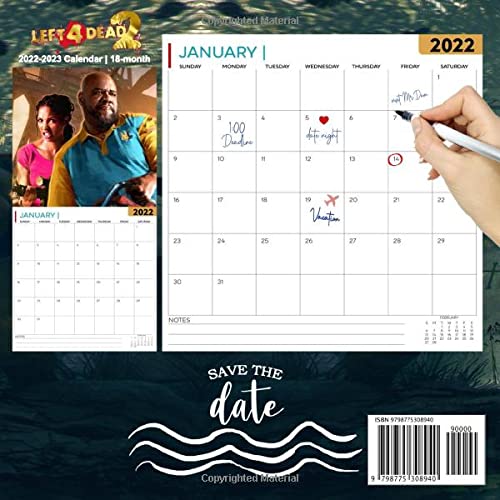 Left 4 Dead 2: OFFICIAL 2022 Calendar - Video Game calendar 2022 - Left 4 Dead 2 -18 monthly 2022-2023 Calendar - Planner Gifts for boys girls kids ... games Kalendar Calendario Calendrier).1