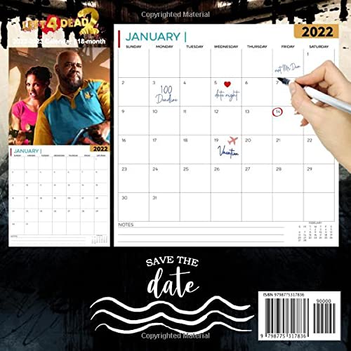 Left 4 Dead 2: OFFICIAL 2022 Calendar - Video Game calendar 2022 - Left 4 Dead 2 -18 monthly 2022-2023 Calendar - Planner Gifts for boys girls kids ... games Kalendar Calendario Calendrier).4