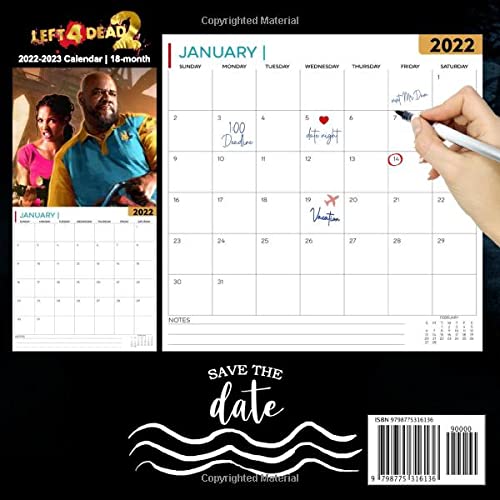 Left 4 Dead 2: OFFICIAL 2022 Calendar - Video Game calendar 2022 - Left 4 Dead 2 -18 monthly 2022-2023 Calendar - Planner Gifts for boys girls kids ... games Kalendar Calendario Calendrier).3