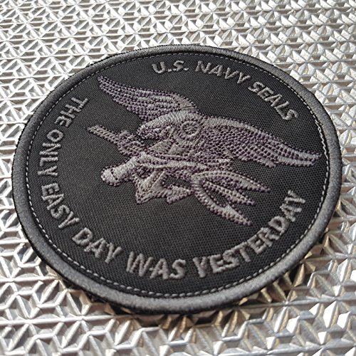 LEGEEON ACU Subdued US Navy Seals The Only Easy Day Was Yesterday SOCOM DEVGRU Hook&Loop Patch