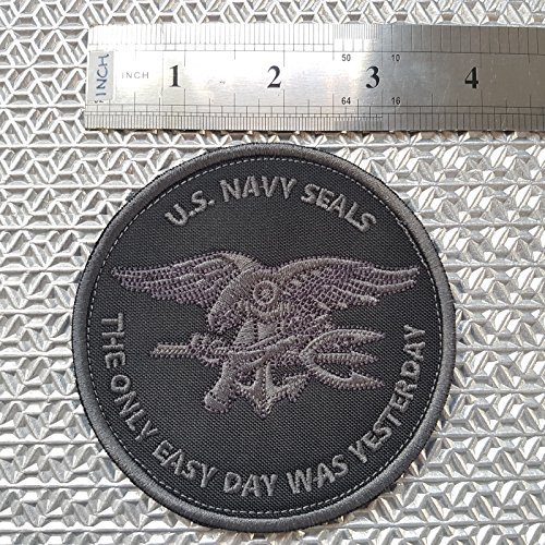 LEGEEON ACU Subdued US Navy Seals The Only Easy Day Was Yesterday SOCOM DEVGRU Hook&Loop Patch