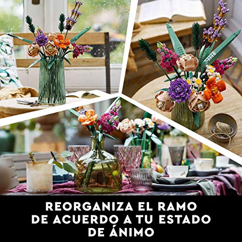 LEGO 10280 Creator Expert Botanical Ramo de Flores, Set de Construcción, Manualidades para Adultos, Colección Botánica