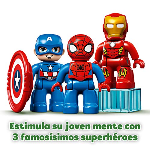 LEGO 10921 Duplo Super Heroes Laboratorio de Superhéroes Juguete de Construcción para Niños 2+ años con Spider-Man, Ironman y Capitán América