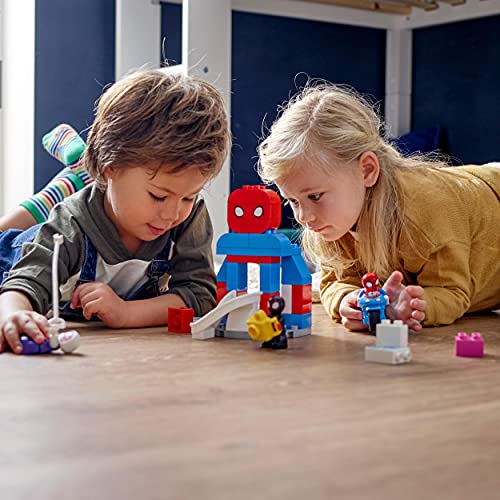 LEGO 10940 Duplo Super Heroes Cuartel General de Spider-Man, Juguete de Construcción para Niños +2 Años con Figuras de Superhéroes