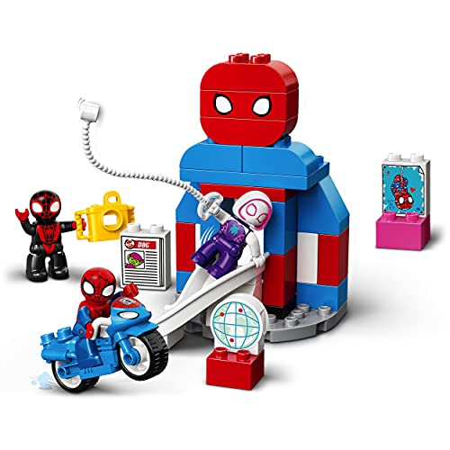 LEGO 10940 Duplo Super Heroes Cuartel General de Spider-Man, Juguete de Construcción para Niños +2 Años con Figuras de Superhéroes